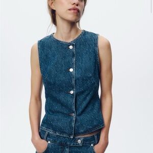 ZARA Z1975 DENIM VEST size M